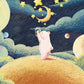 Whimsical Cosmic Planets Kids Mural Wallpaper