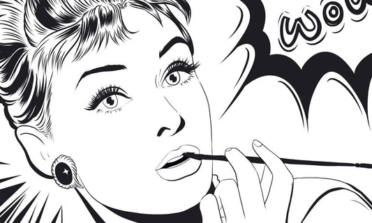 audrey hepburn wall mural home interior decor