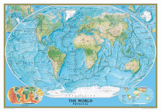 Educational World Map Wallpaper