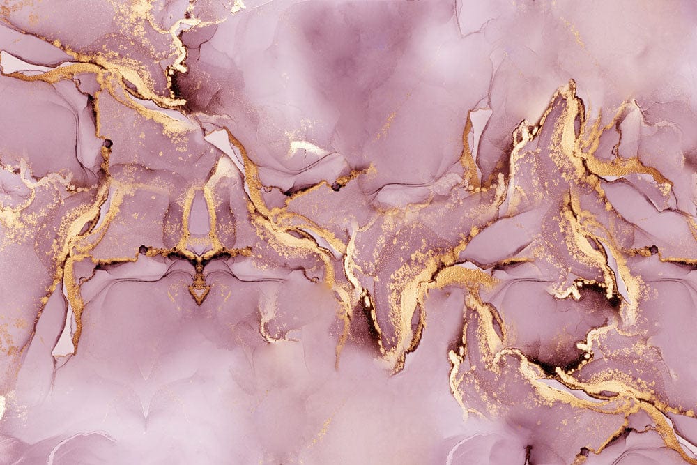 Luxurious Purple Gold Marble Wallpaper Mural