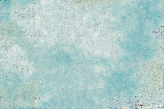 Aged Turquoise Abstract Art Mural Wallpaper