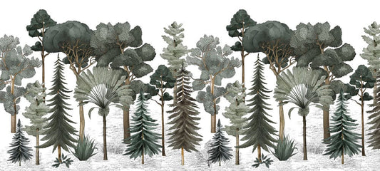 Various Trees Wallpaper Mural