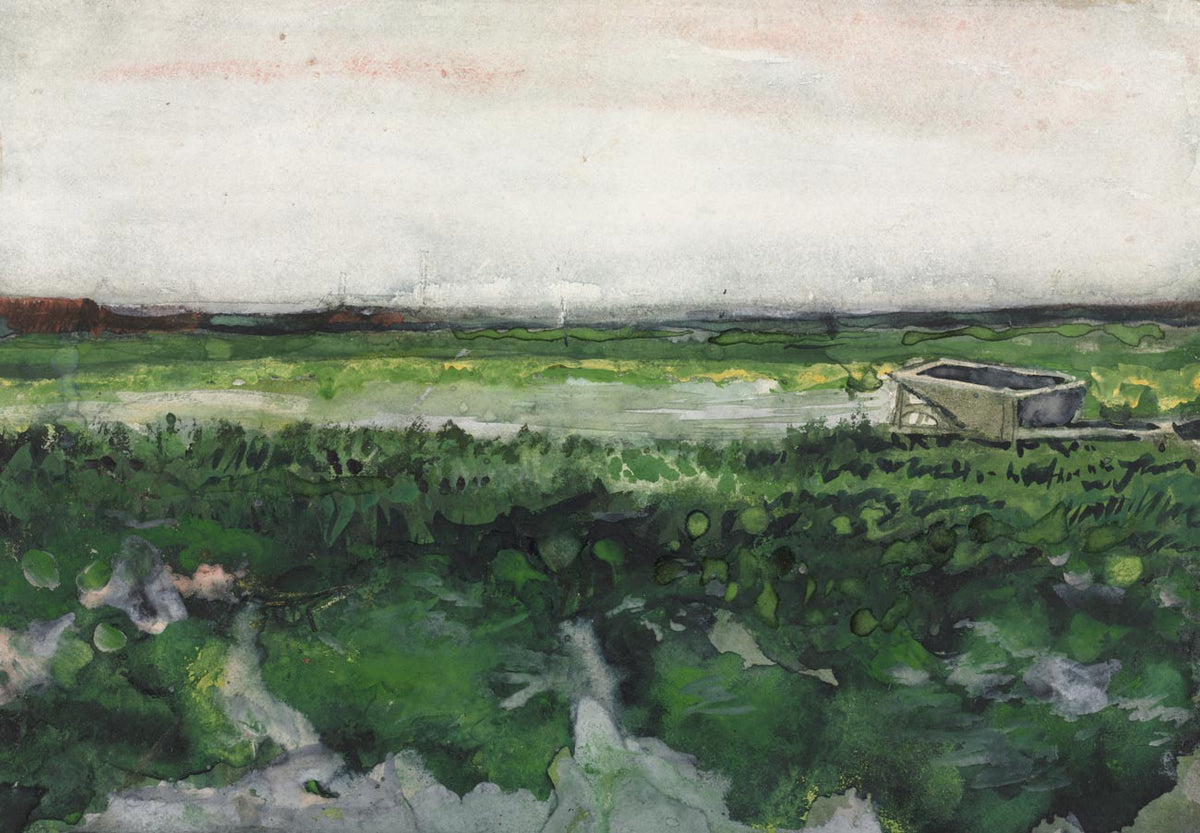 Green Landscape Artistic Mural Wallpaper