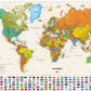 Map of the World Wallpaper Mural