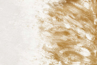 Luxurious Gold Brush Stroke Mural Wallpaper