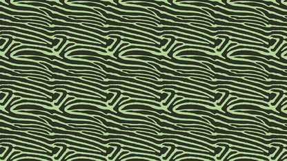Mrual wallpaper in a green fur art deco pattern for use in home dcor