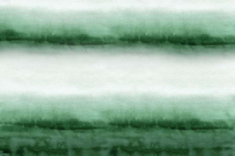 Emerald Green Watercolor Stripe Mural Wallpaper