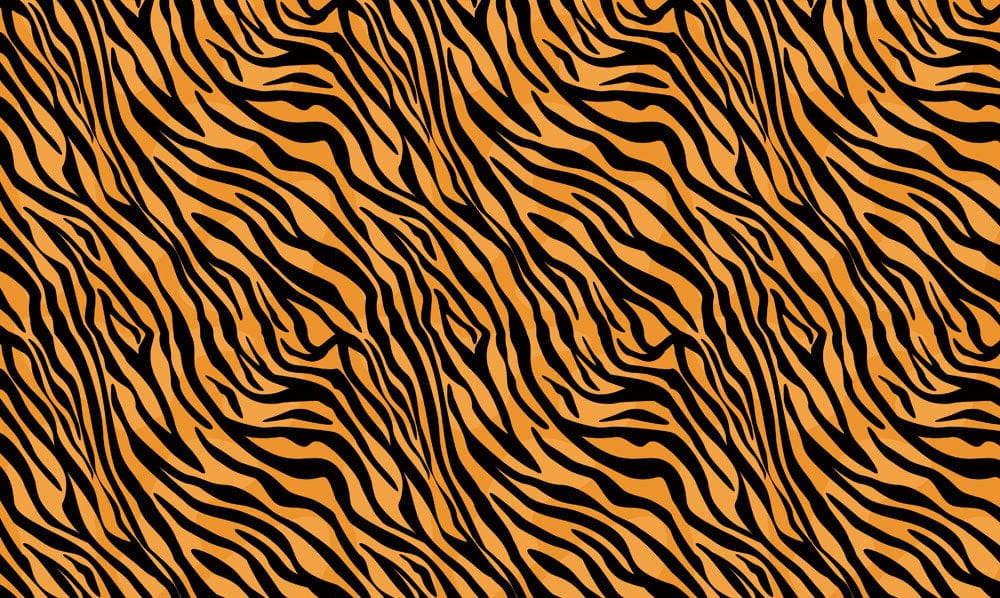Bold Tiger Stripe Pattern Mural Wallpaper