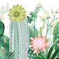 Watercolor Cactus & Flower Wallpaper Mural