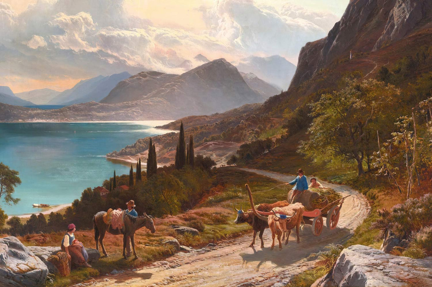 Vintage Landscape Scenic Wall Mural