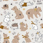 Animal wall murals and wallpaper for kids, including these adorable bunnies!