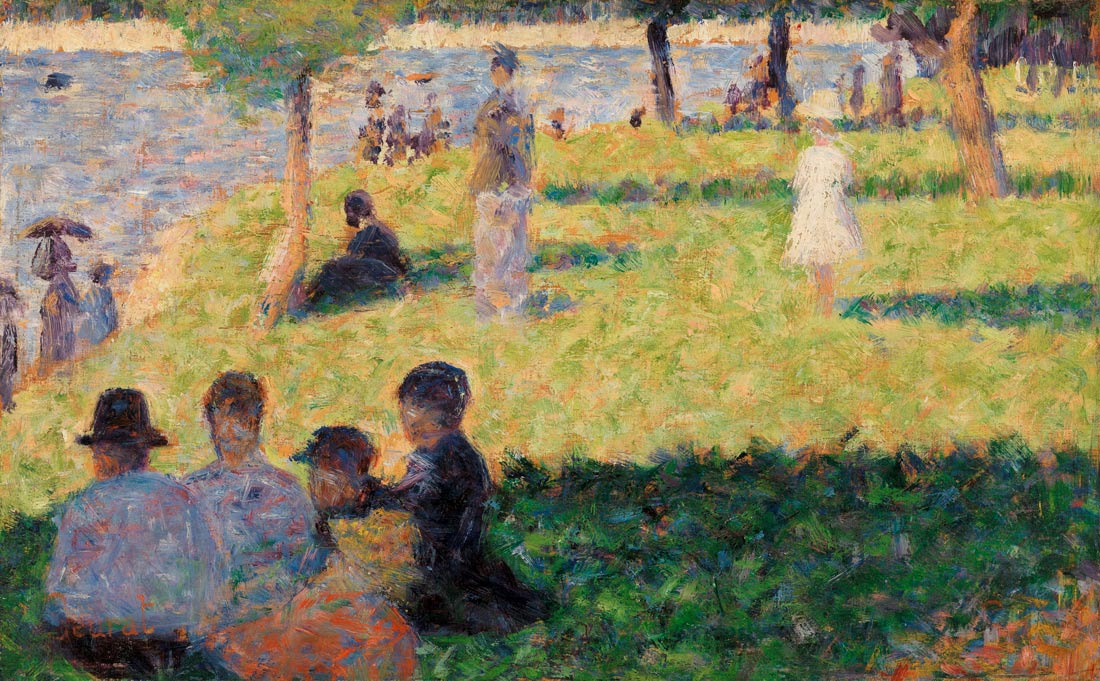 Impressionist Riverside Park Mural Wallpaper