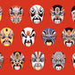 Home Decor Wallpaper Mural Featuring an Opera Masks Pattern for Your Walls