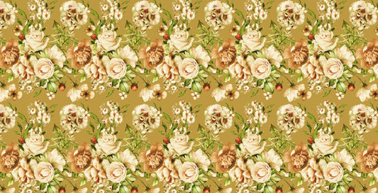 yellow flower blossom wall mural home interior decor