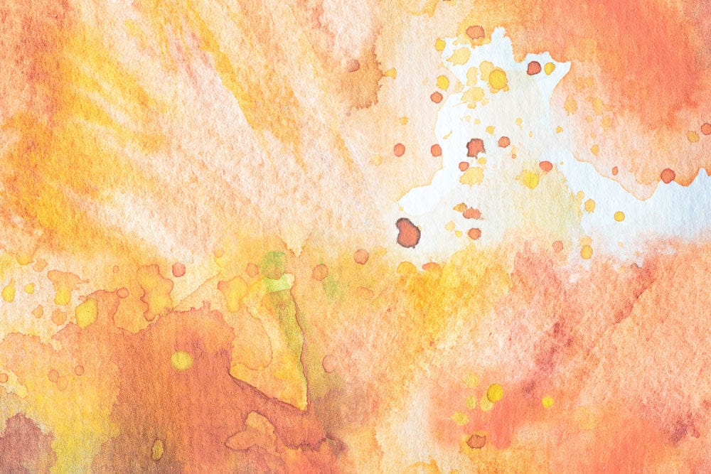 Sonnenuntergang Aquarell-Spritz Wandtattoo