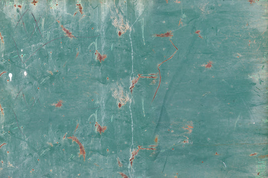 Emerald Green Rustic Metal Mural Wallpaper