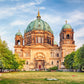 dome berlin palcae in green and gold customzied wallpaper