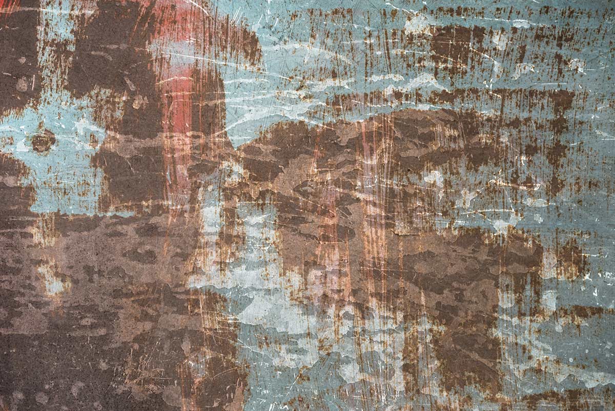 Rustic Metallic Faux Finish Mural Wallpaper