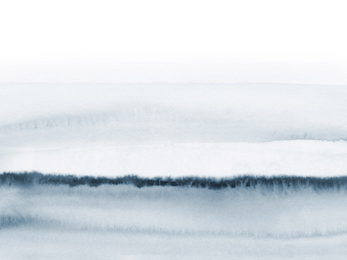 Abstract Blue Ombre Watercolor Mural Wallpaper