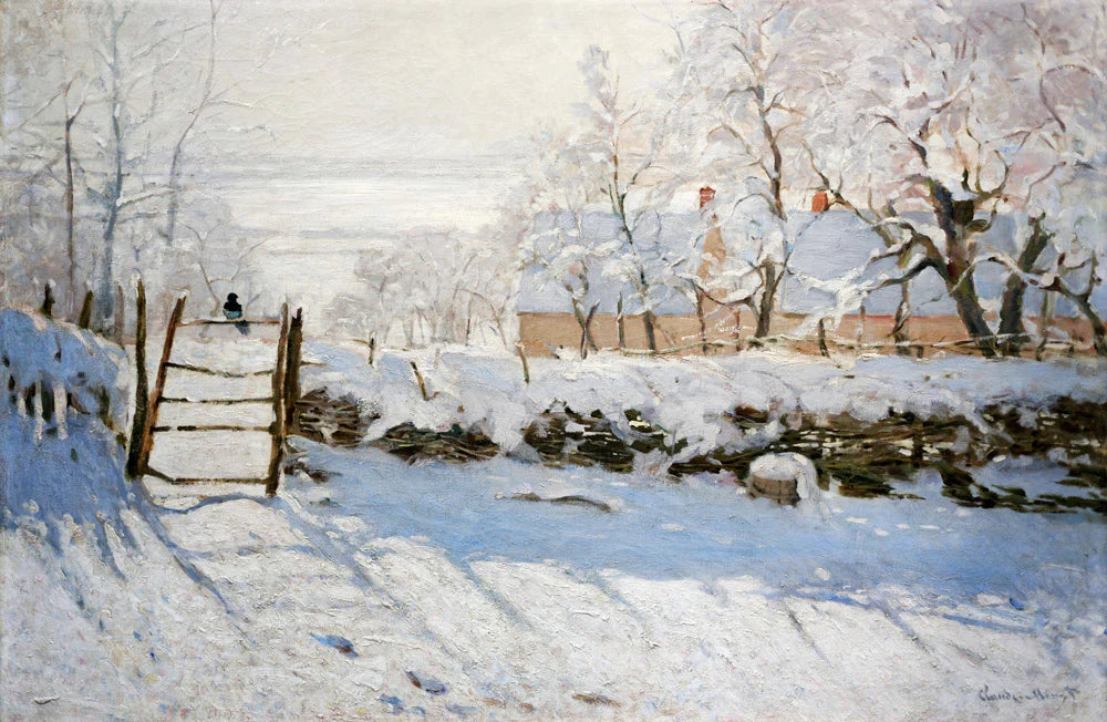Snowy Winter Landscape Mural Wallpaper