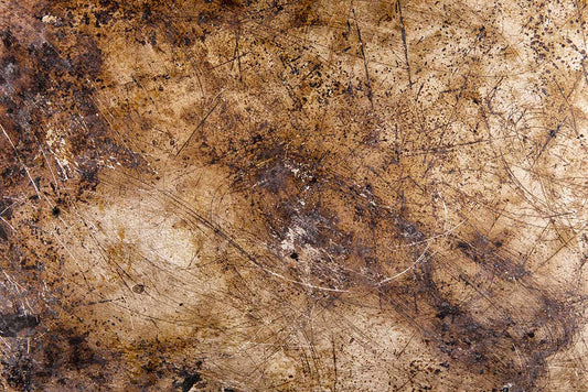 Rustic Distressed Gold Metallic Mural Wallpaper