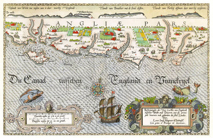 Anglia Pars Customized Map Wallpaper Mural