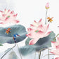 lotus pink themed wallpaper mural home decor
