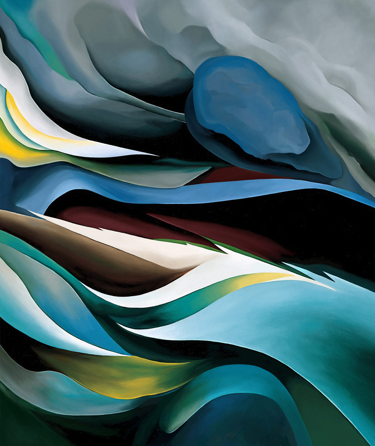 Modern Abstract Artistic Wave Mural Wallpaper | Ever Wallpaper