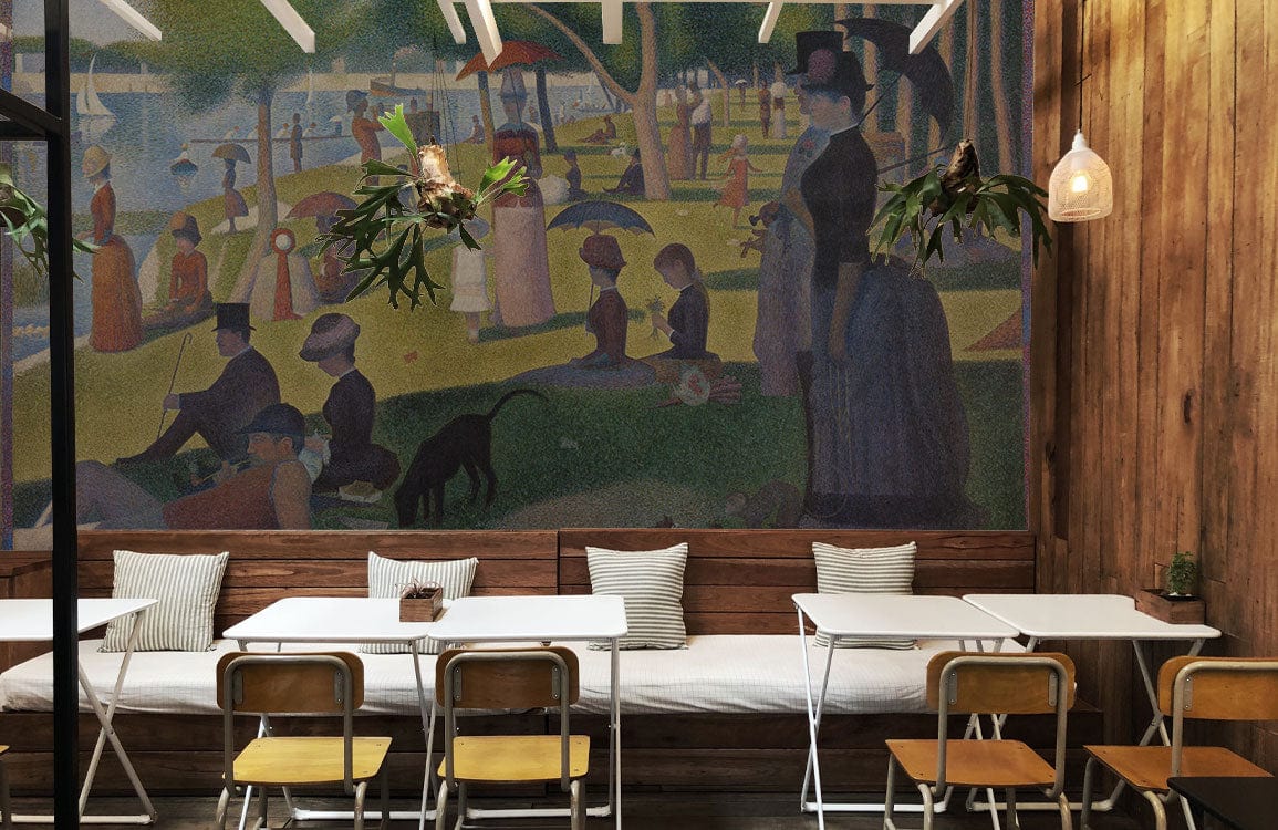 A Sunday on La Grande Jatte Wallpaper Mural for restaurant decor