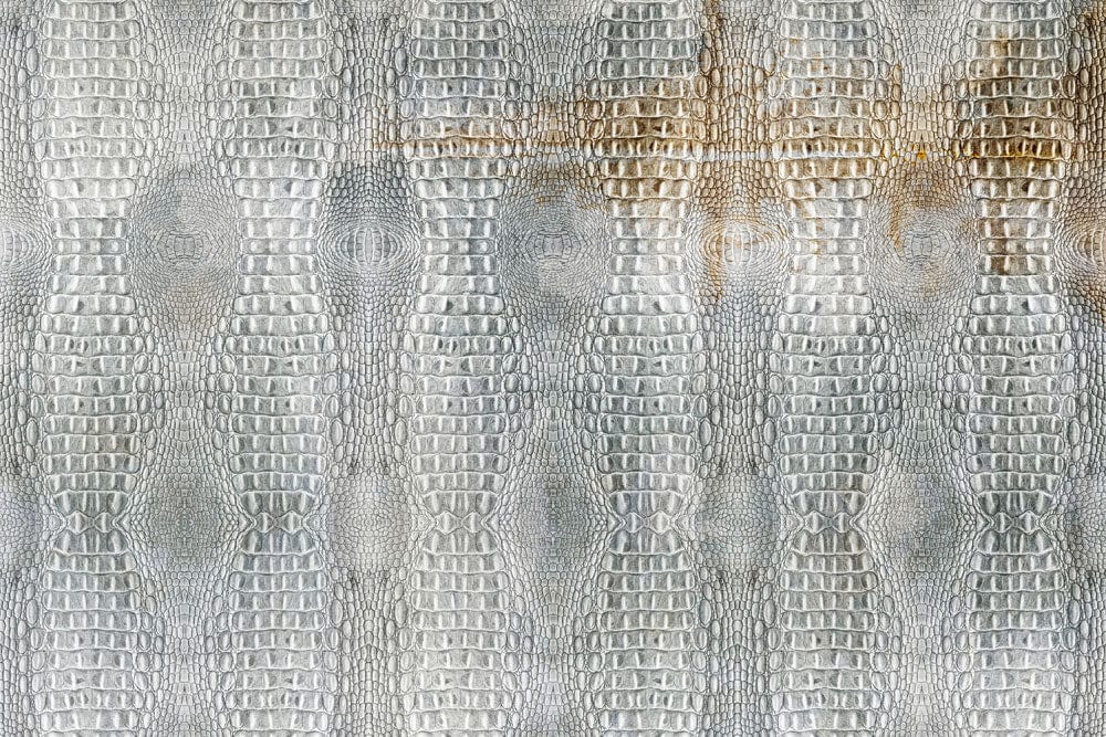 Luxurious Metallic Crocodile Texture Wallpaper Mural