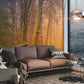 Wallpaper Mural of a Forest Scene with Bright Lights, Perfect for the Family Room