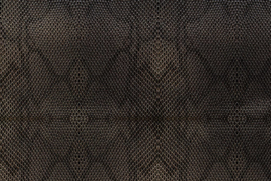 Wallpaper with a Dense Black Python Skin Texture and it is Applied on the Wall