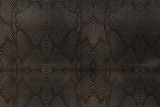 Wallpaper with a Dense Black Python Skin Texture and it is Applied on the Wall