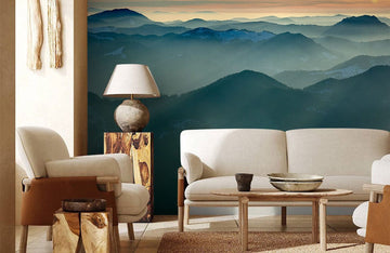 Serene Mountain Landscape Wallpaper Mural