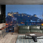 Wallpaper mural featuring the Edinburgh Castles Scenery, perfect for decorating the dining room.