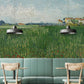 Field with Poppies Wallpaper Mural for restaurant decor