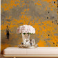 Wall Mural Wallpaper in Flushed Orange, Perfect for the Hallway Decor