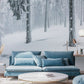 Wall Mural Wallpaper Winter Scene Snowy Forest Home Decoration