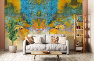Abstract Artistic Symmetry Colorful Mural Wallpaper