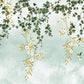 Wallcovering with Cascading Flower Vines as a Room Decoration Mural Wallpaper