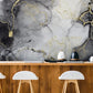 Ink and Gilding Wallpaper Mural Used for the Decoration of Restaurants