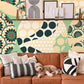 Wallpaper Mural with Kaleidoscope Circles Design for Living Room Decoration
