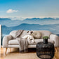 Wallpaper Mural for Living Room Decoration Featuring Mountain Lakes and Landscapes
