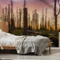 Bedroom Wall Mural with Enchanted Forest Scenery
