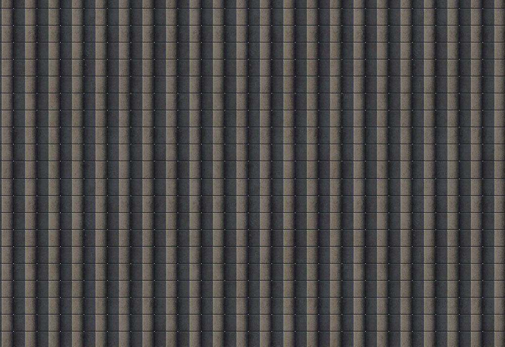 Elegant Dark Grey Geometric Mural Wallpaper