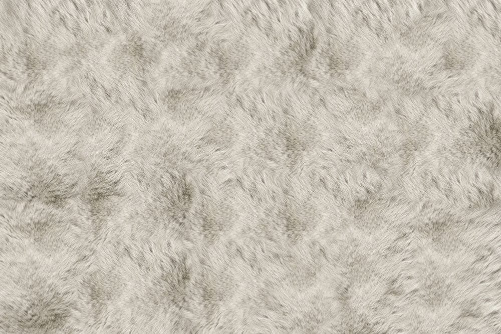 Luxurious Grey Faux Fur Mural Wallpaper
