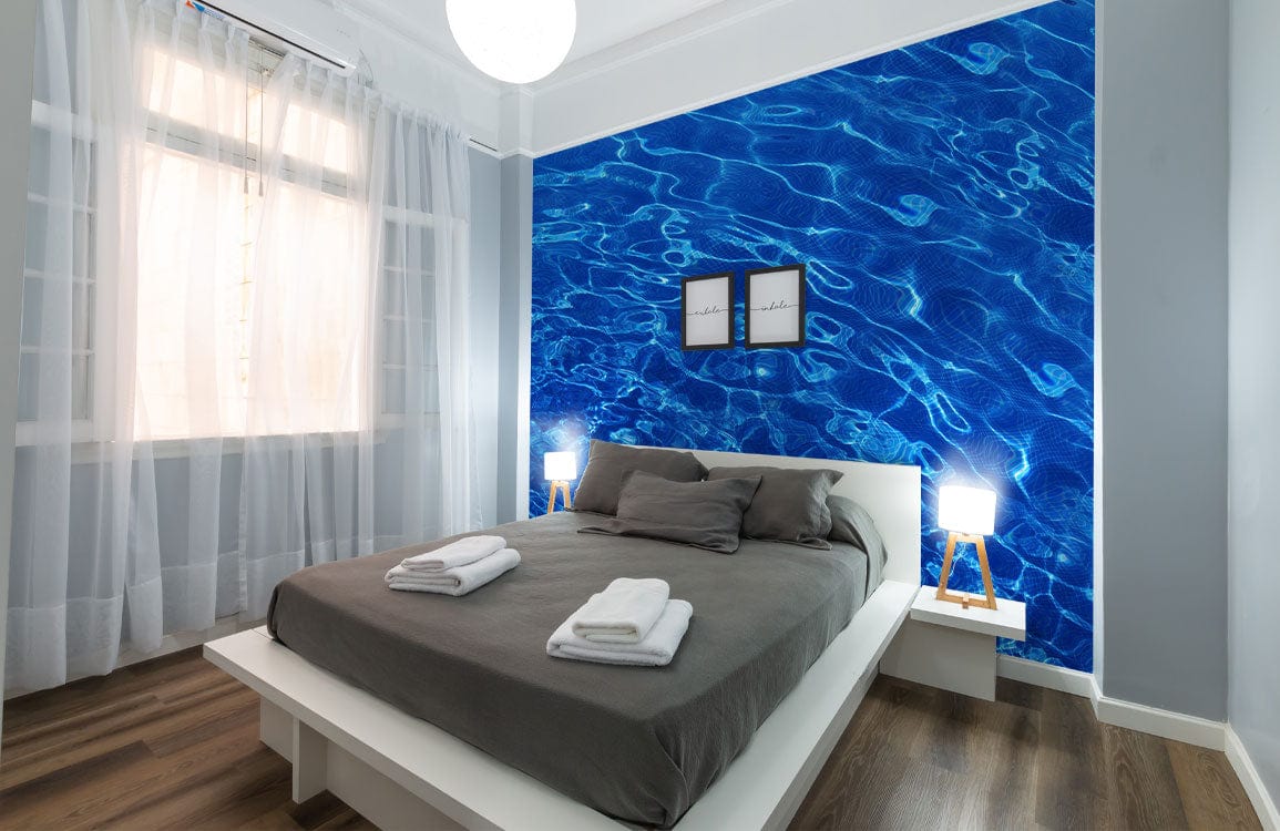 Wallpaper mural featuring ocean waves