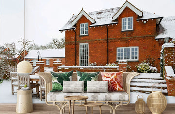 Rustic Brick Effect Mural Wallpaper
