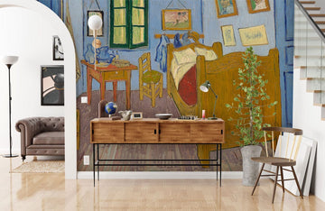 Vintage Schlafzimmer Künstlerisches Wandmural