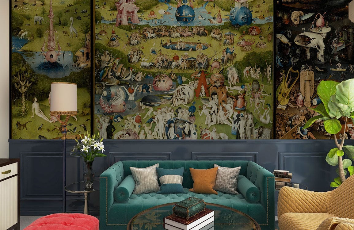 The Garden of Earthly Delights Wallpaper Mural for living room decor